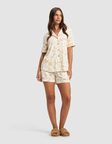 Women's Bamboo Stretch-Knit Short Sleeve Pajama Set