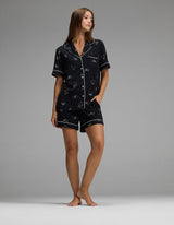 Women's Bamboo Stretch-Knit Short Sleeve Pajama Set