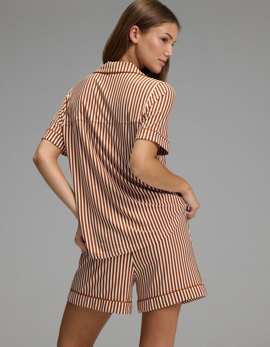 Women's Bamboo Stretch-Knit Short Sleeve Pajama Set