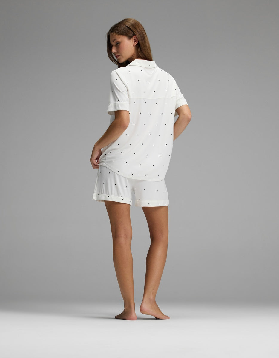 Women's Bamboo Stretch-Knit Short Sleeve Pajama Set