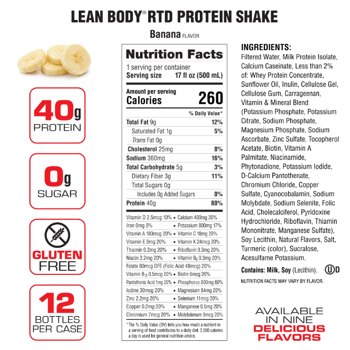 Labrada Lean Body Protein Shake RTD