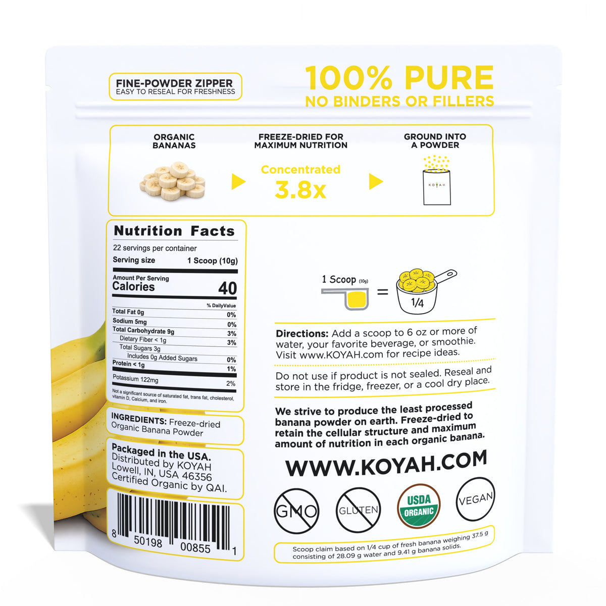 Organic Banana Powder