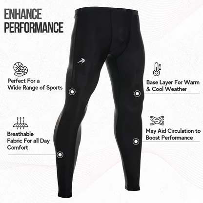 Men's Compression Pants - Black