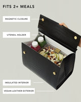 THE LARGE LUNCHER - BLACK CROC