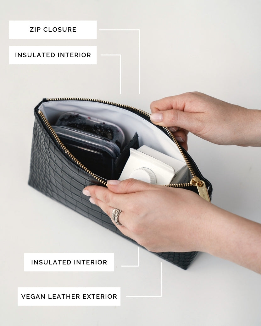 THE SNACKER - BLACK CROC