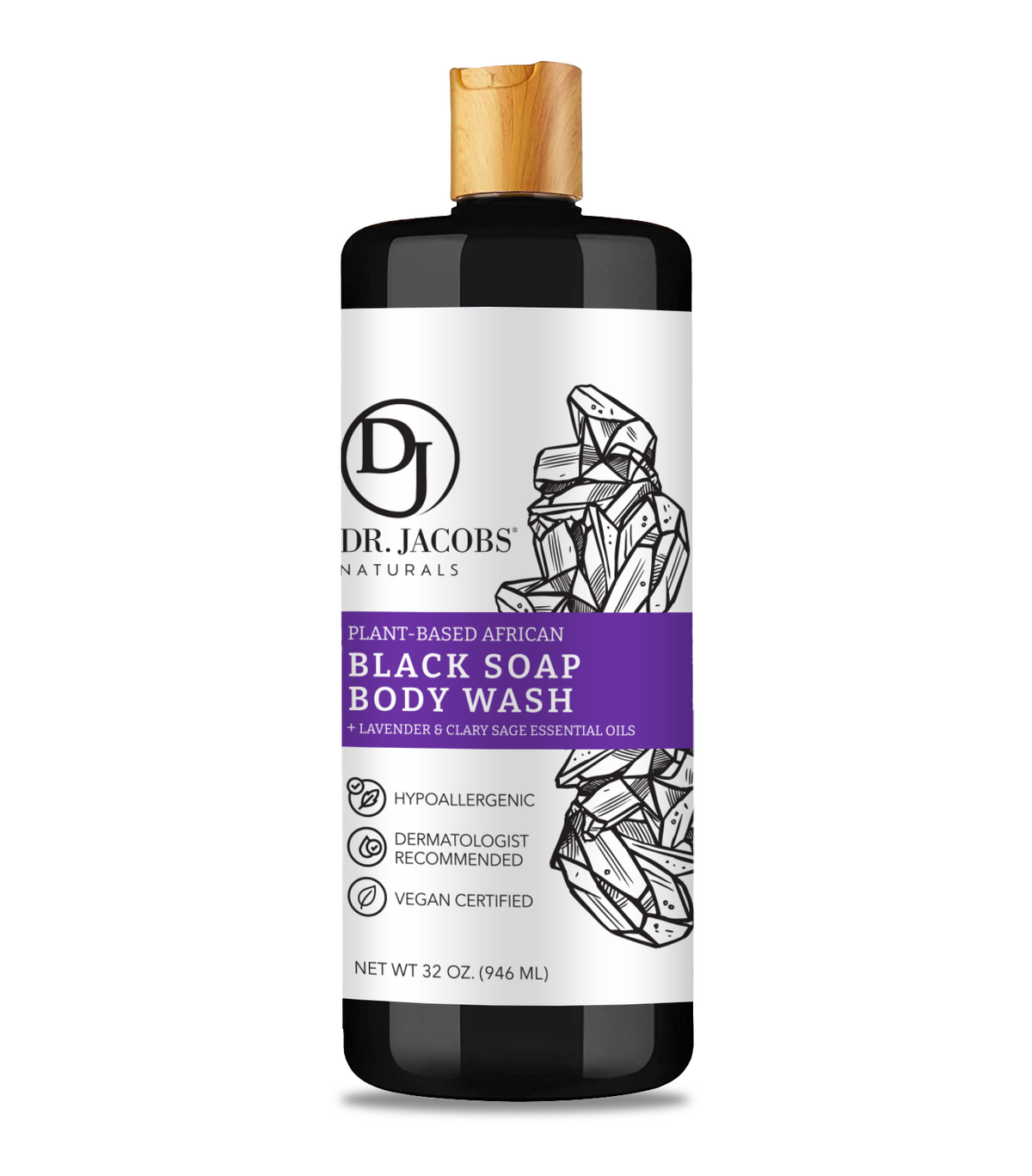 Black Soap Lavender & Sage by Dr. Jacobs Naturals