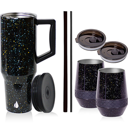 Commute 'n Chill Gift Set - Black Speckle