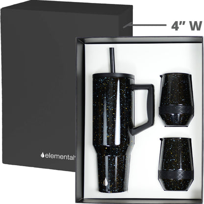 Commute 'n Chill Gift Set - Black Speckle