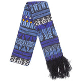Blue Brocaded Stole by Upavim Crafts