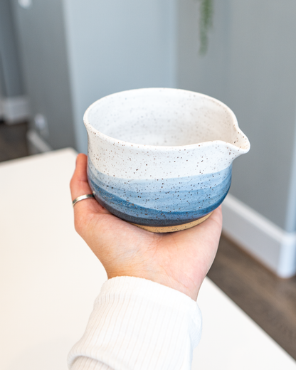 Handmade Ceramic Matcha Bowl with Spout