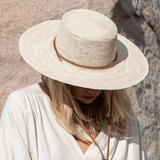 Straw Boater Hat by Made by Minga