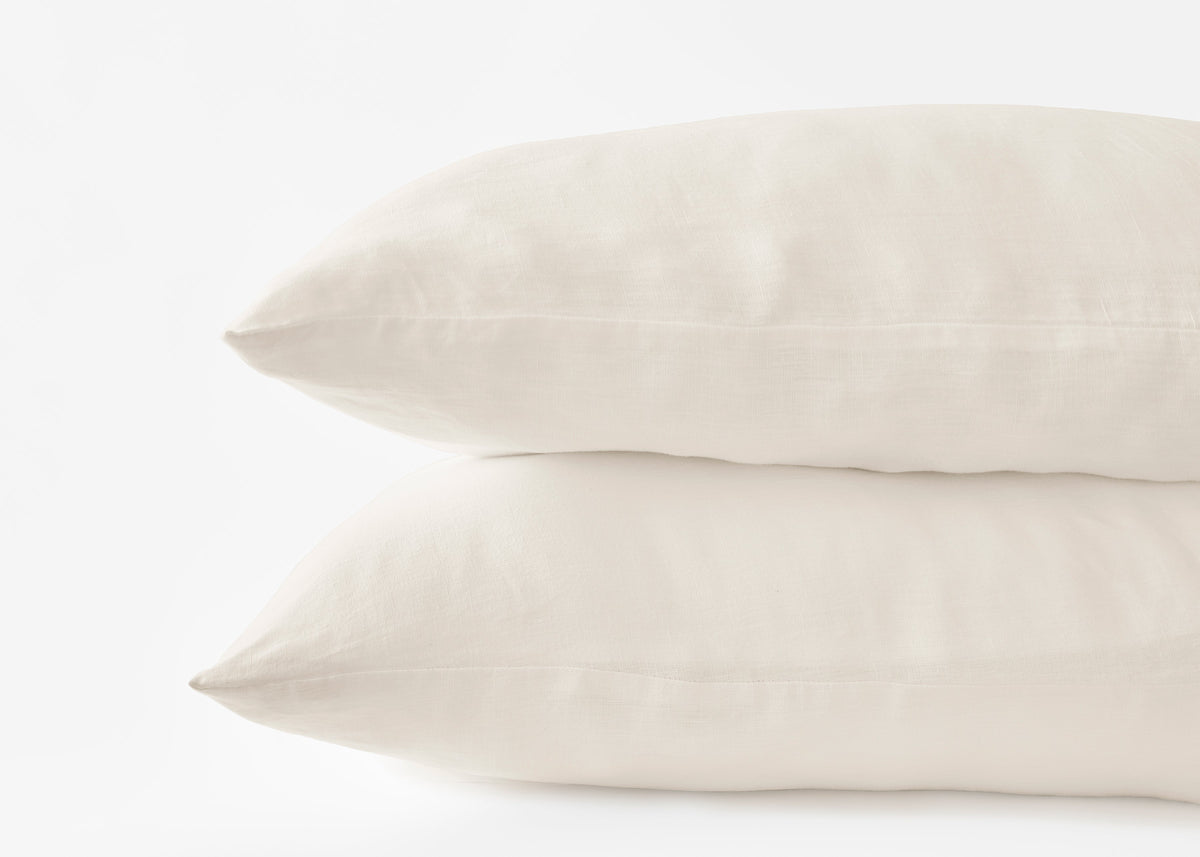 Hemp Pillowcases in Oat Milk