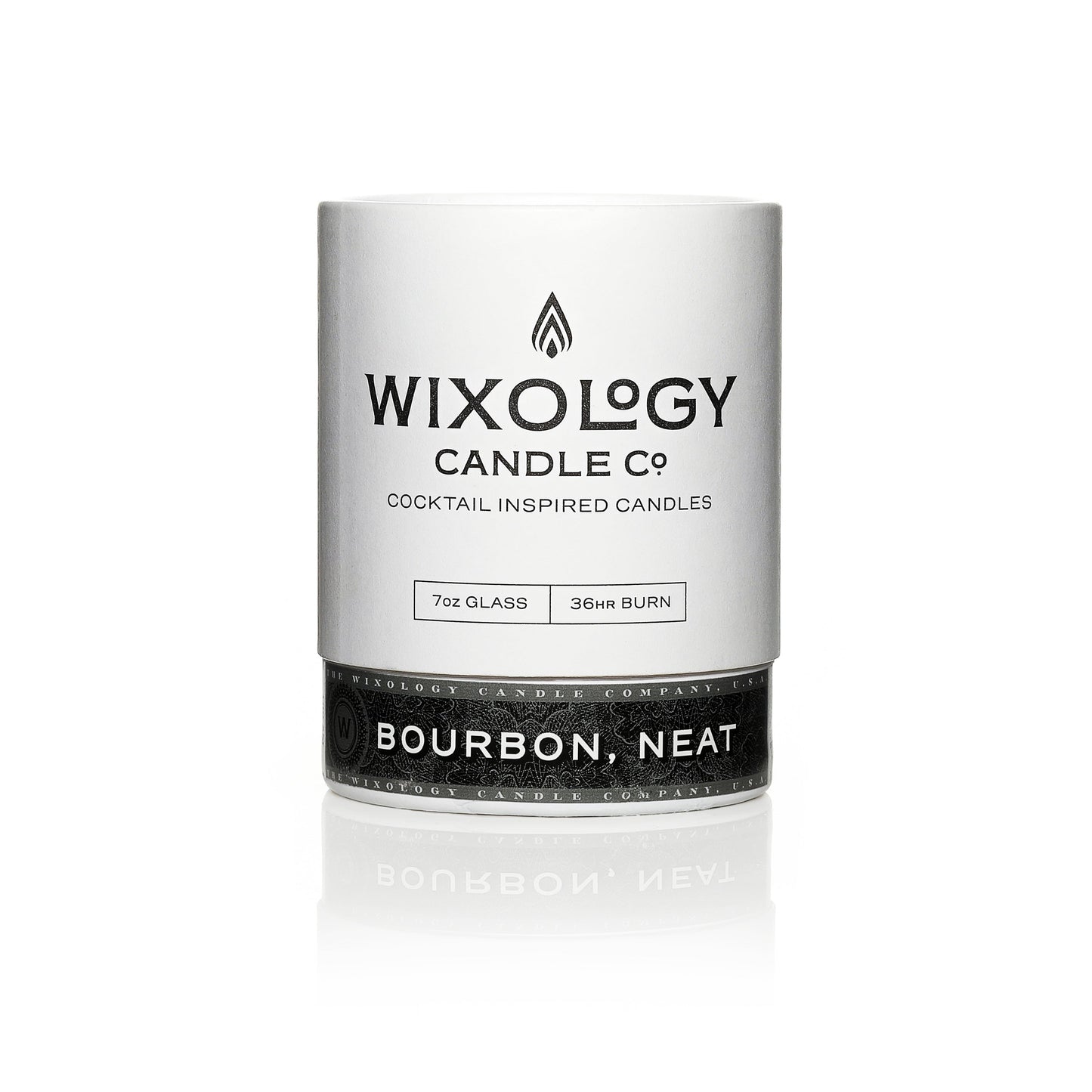 Bourbon, Neat Candle (7 oz. glass)