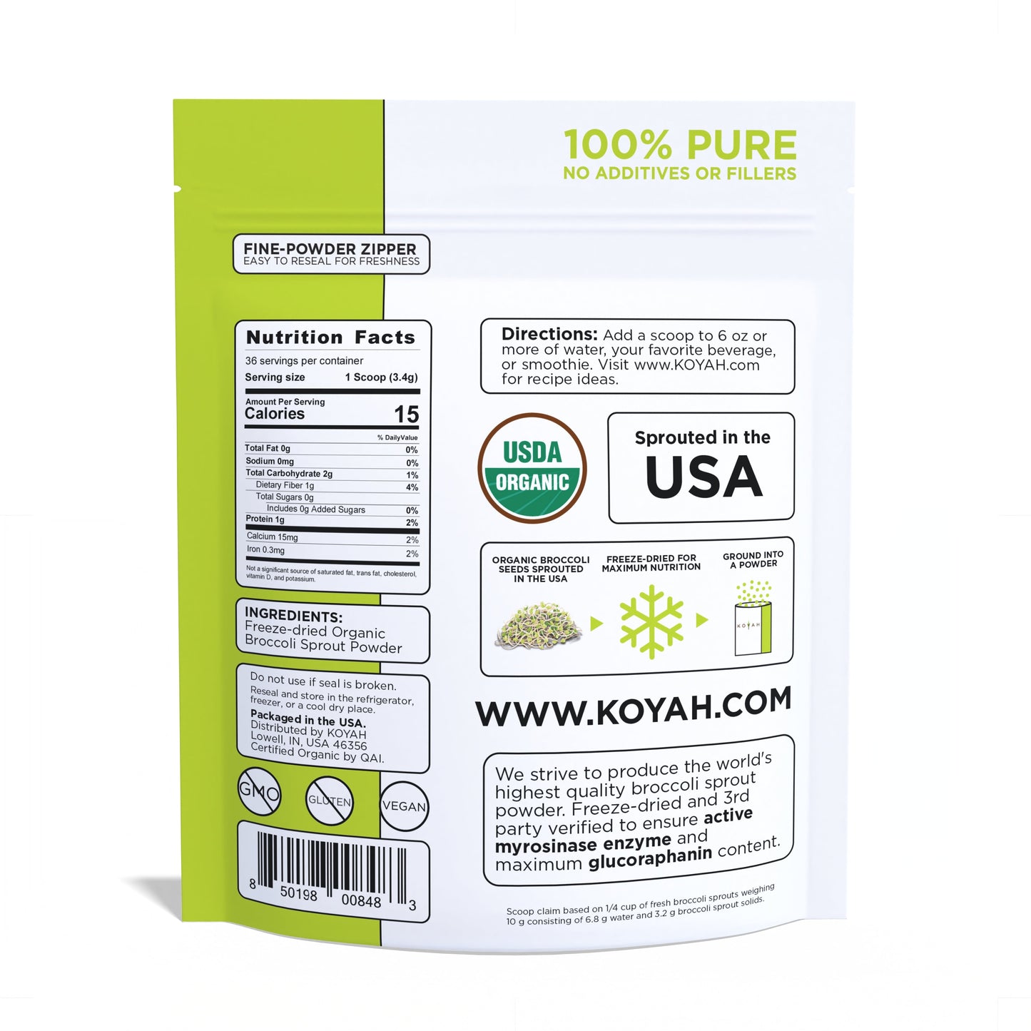 Organic Broccoli Sprout Powder