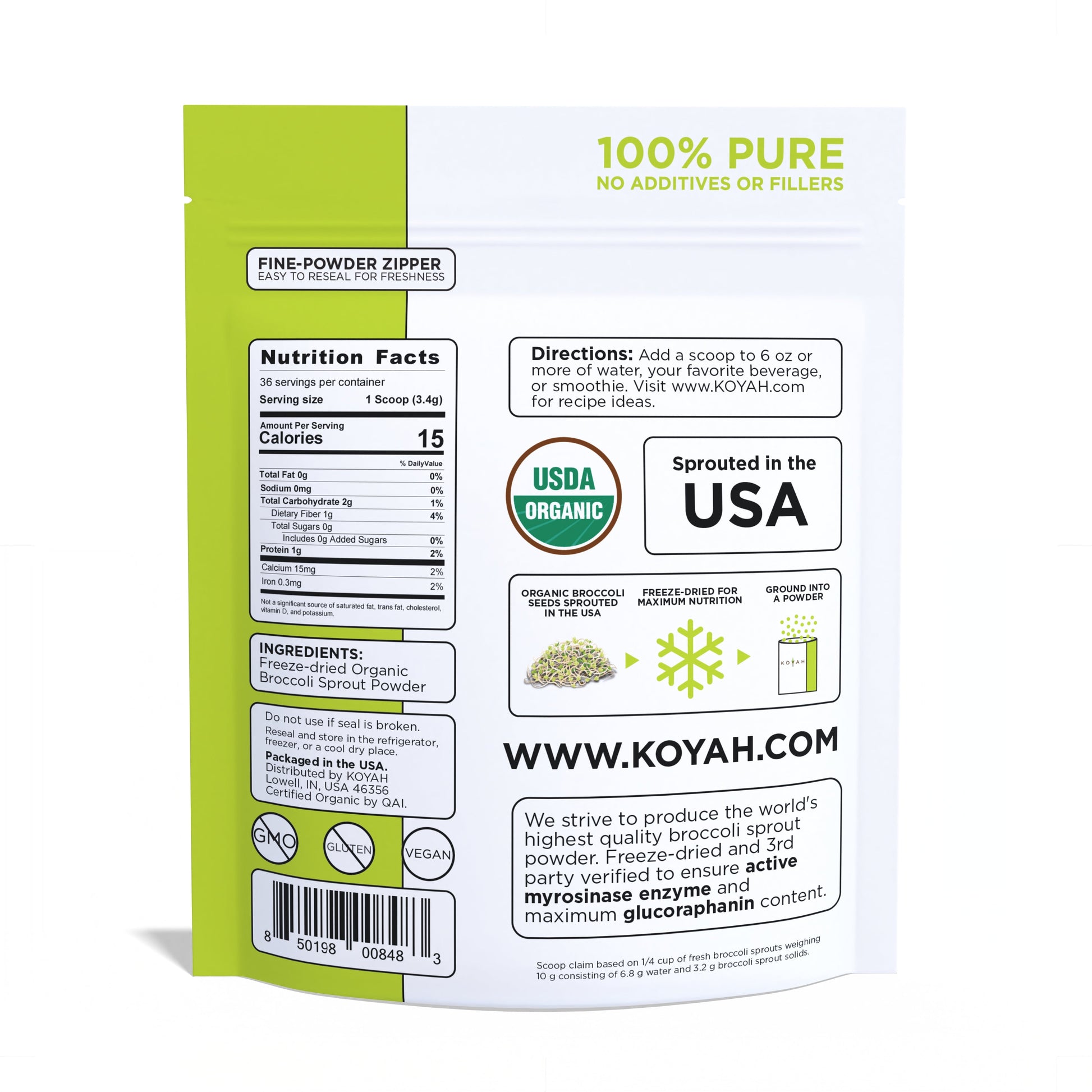 Organic Broccoli Sprout Powder