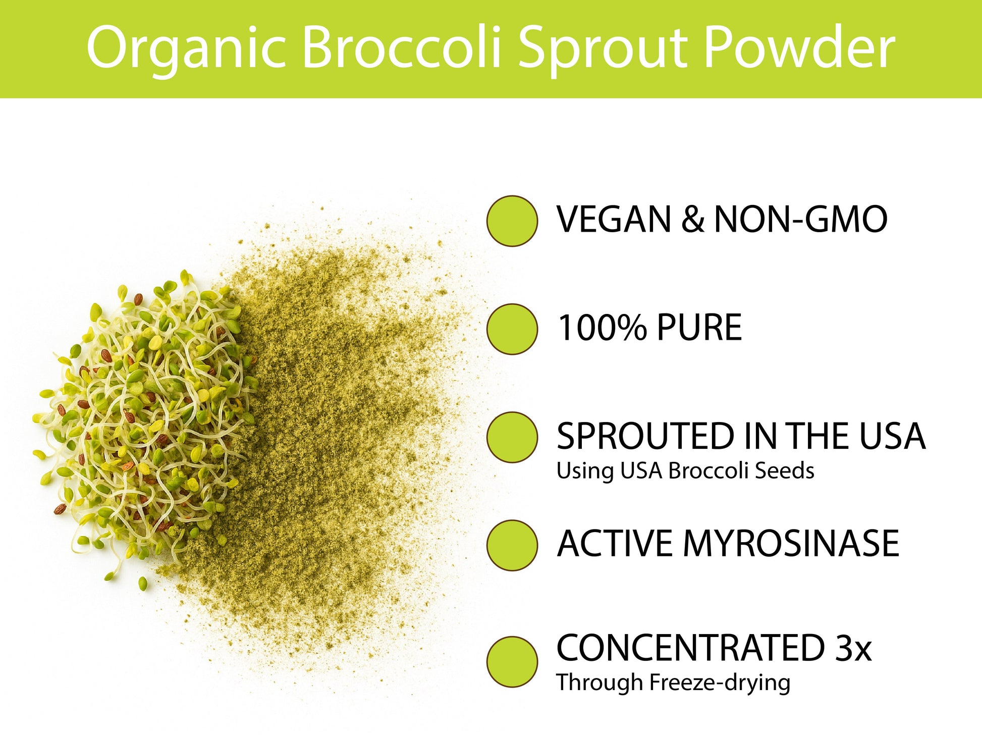 Organic Broccoli Sprout Powder