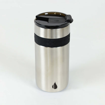 12oz Commuter DuoSip - Brushed Steel