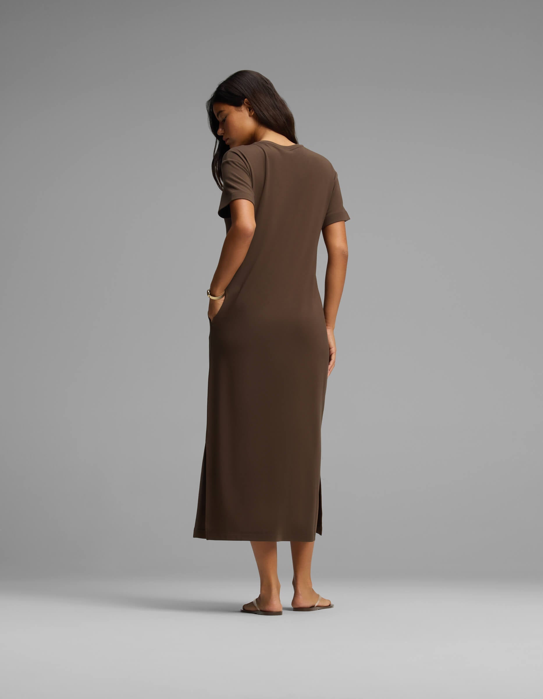 Women's Brushed Bamboo Midi Dress