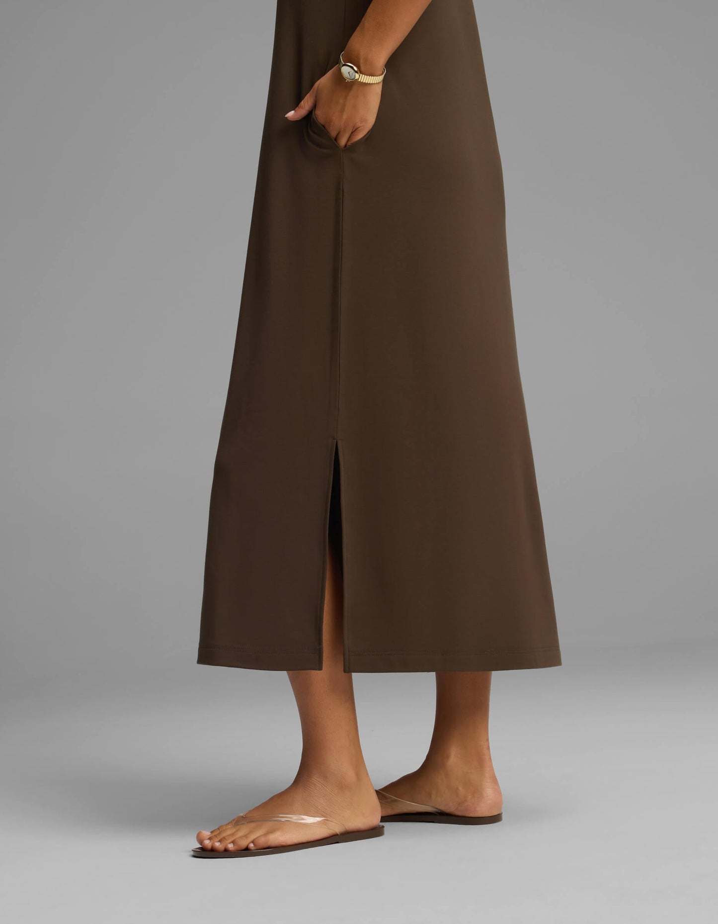 Women's Brushed Bamboo Midi Dress
