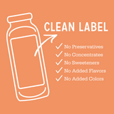 Blue Basil 32 oz and Citrus Garnish