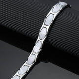 Ceramic and Stainless Steel Magnetic Bracelet. 2 Colors available. Model CEB044
