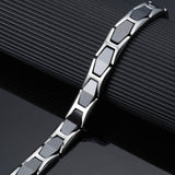 Ceramic and Stainless Steel Magnetic Bracelet. 2 Colors available. Model CEB044