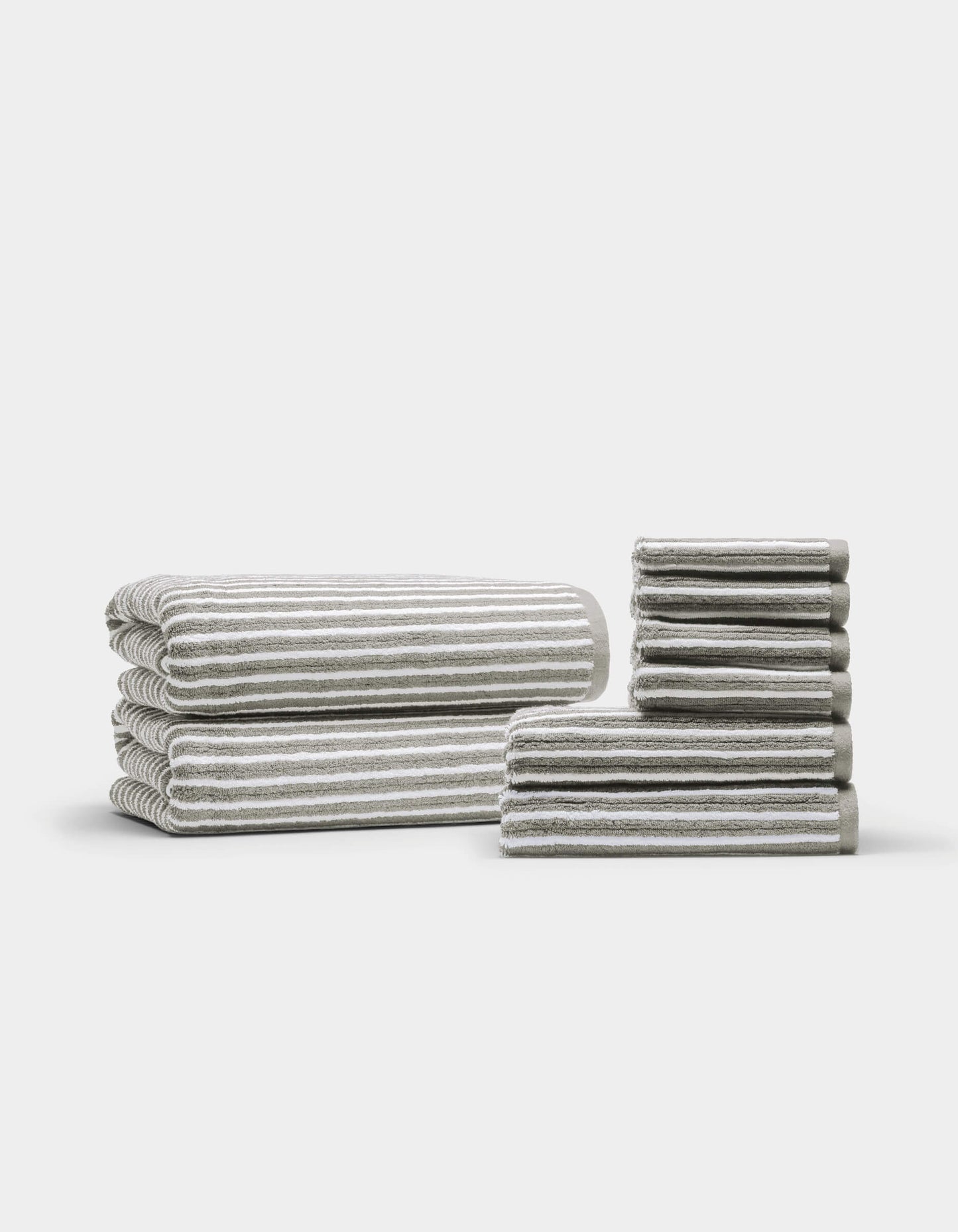 Ribbed Terry Bath Towel Set