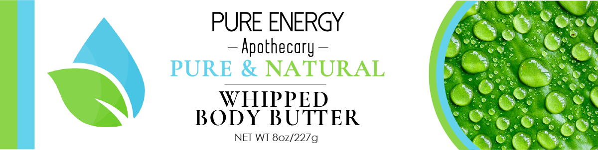 Whipped Butter 8 oz (Pure & Natural, Unscented) by Pure Energy Apothecary