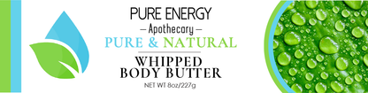 Whipped Butter 8 oz (Pure & Natural, Unscented) by Pure Energy Apothecary