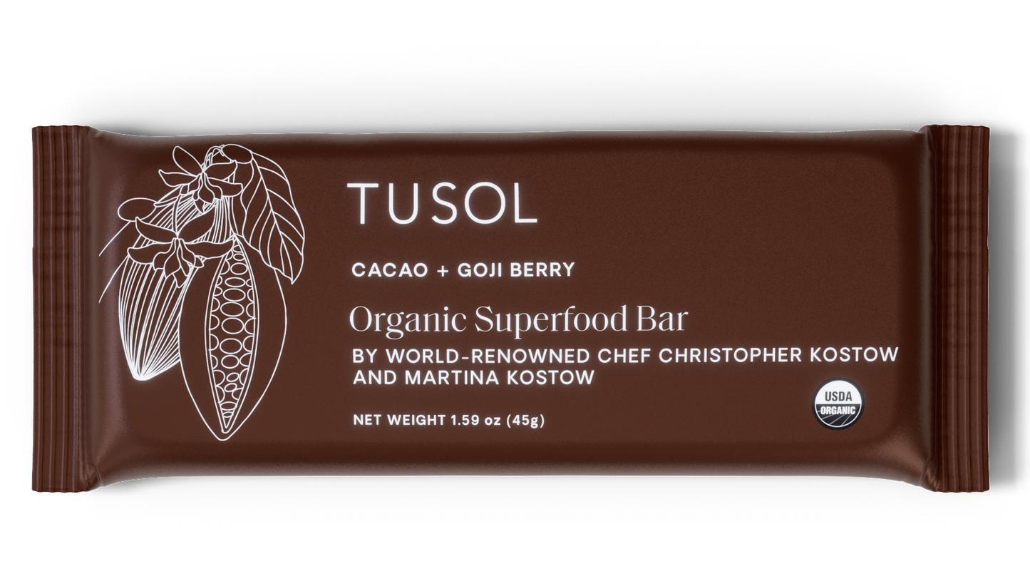 Organic Protein + Superfood Bars by TUSOL Wellness