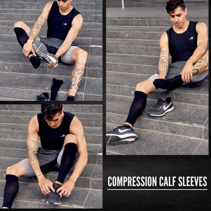 Compression Calf Sleeves (30-40mmHg) - Black