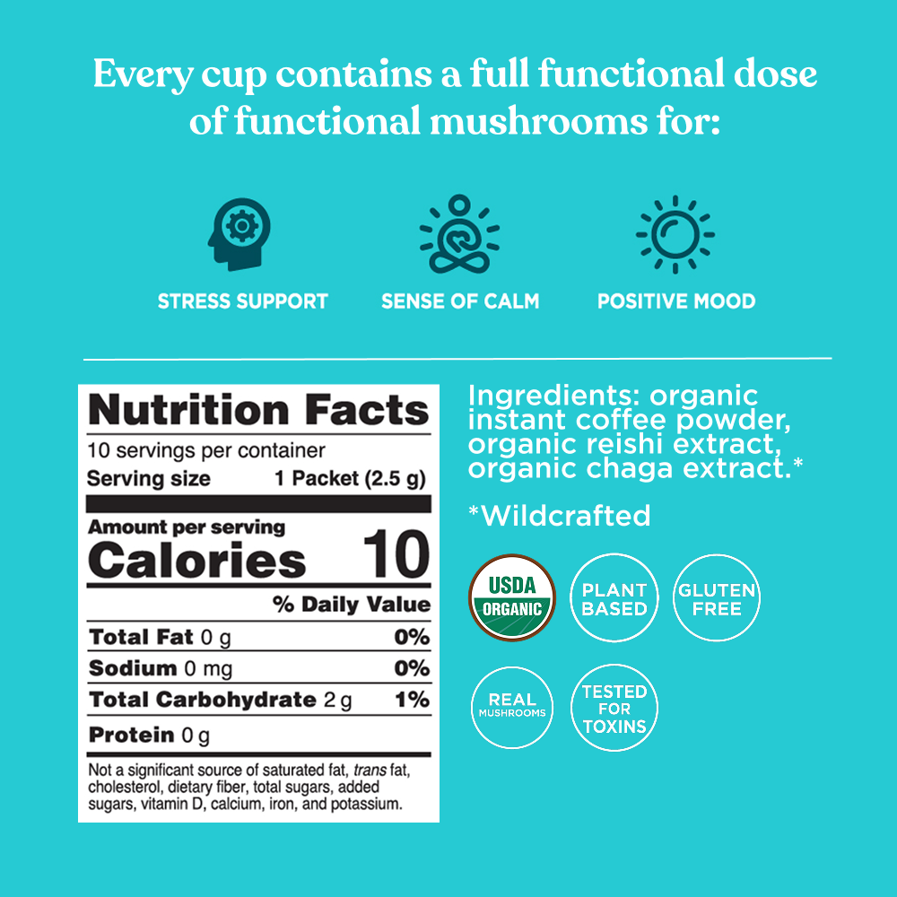 Calm Instant Coffee, Packets