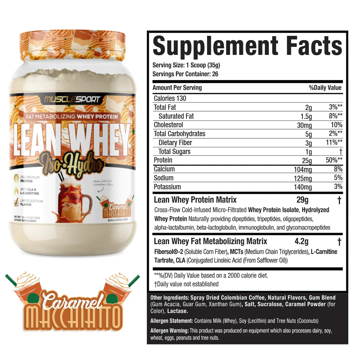 Musclesport Lean Whey ISO Hydro Gourmet Protein