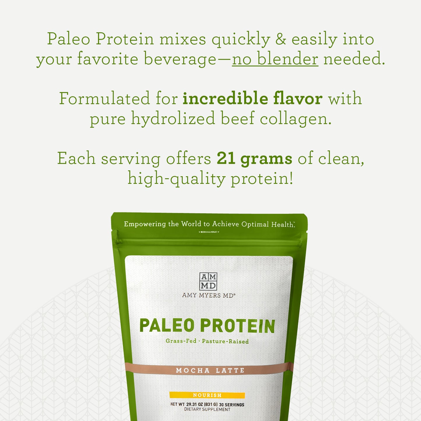 Paleo Protein- Mocha Latte by Amy Myers MD