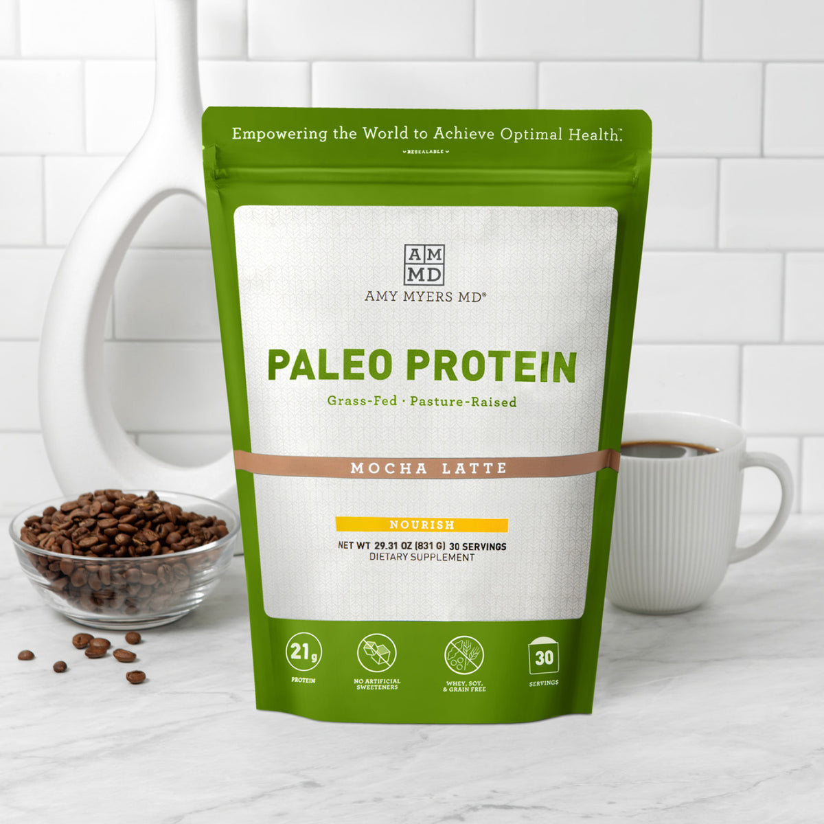 Paleo Protein- Mocha Latte by Amy Myers MD