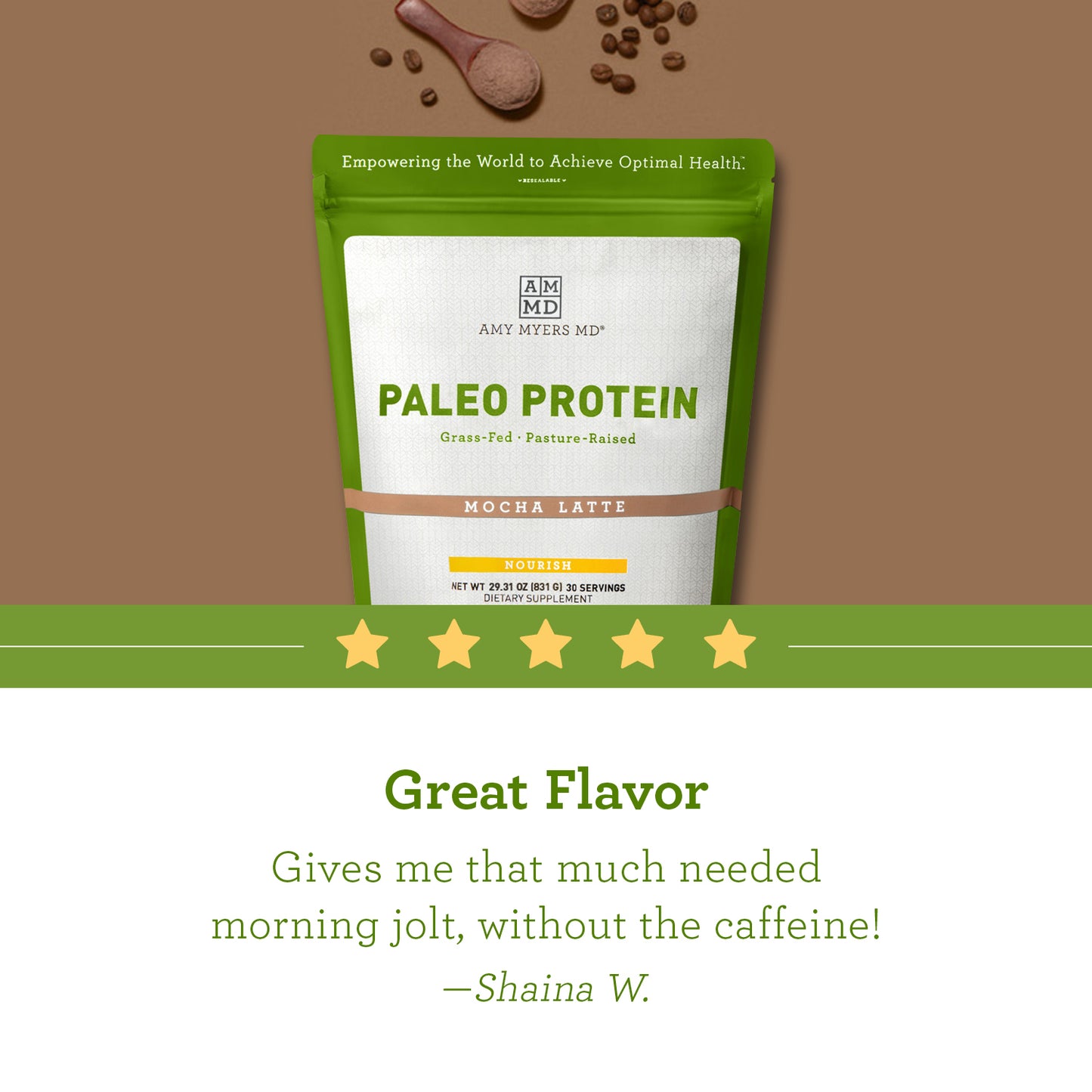 Paleo Protein- Mocha Latte by Amy Myers MD