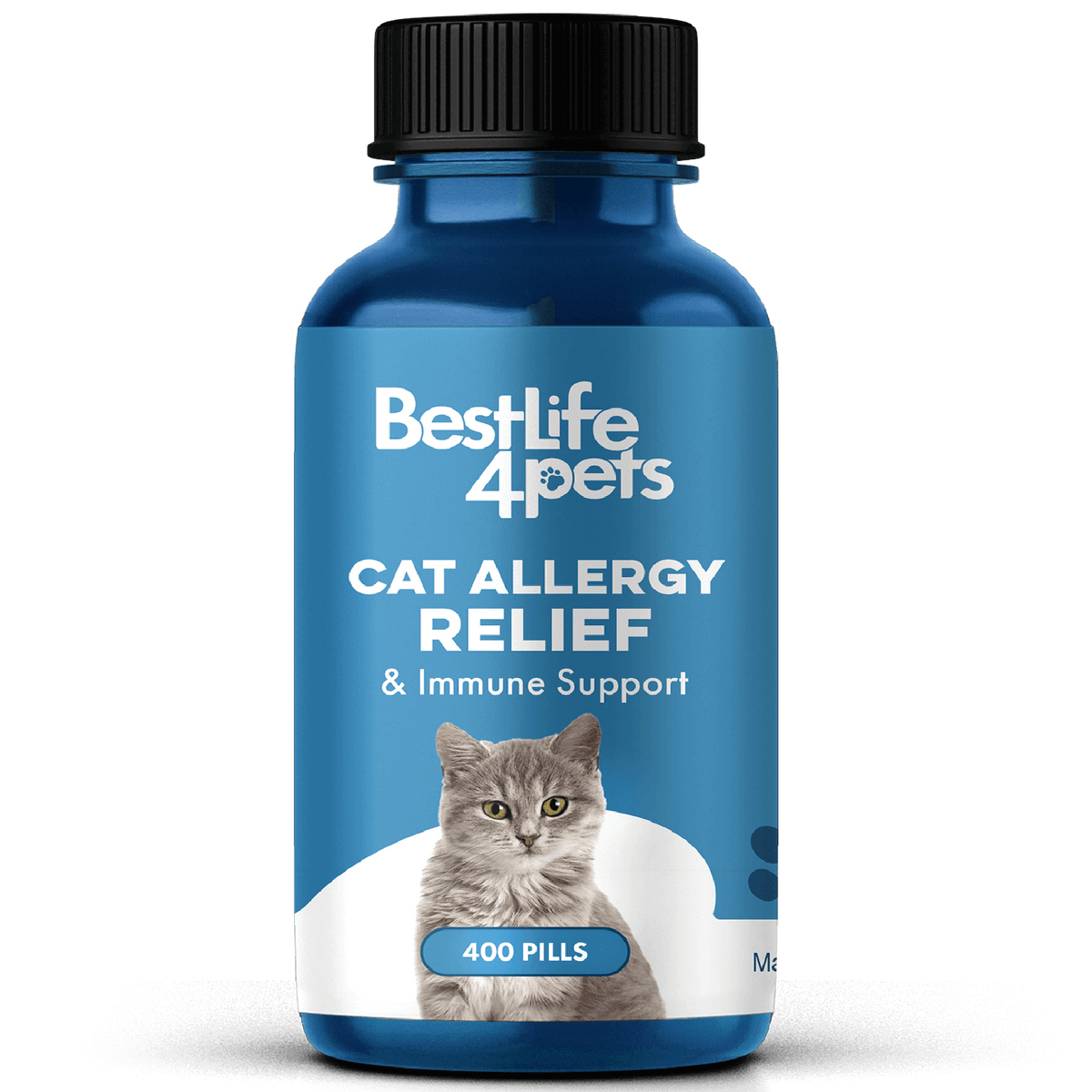 Natural Cat Allergy & Immunity Support Supplement by BestLife4Pets