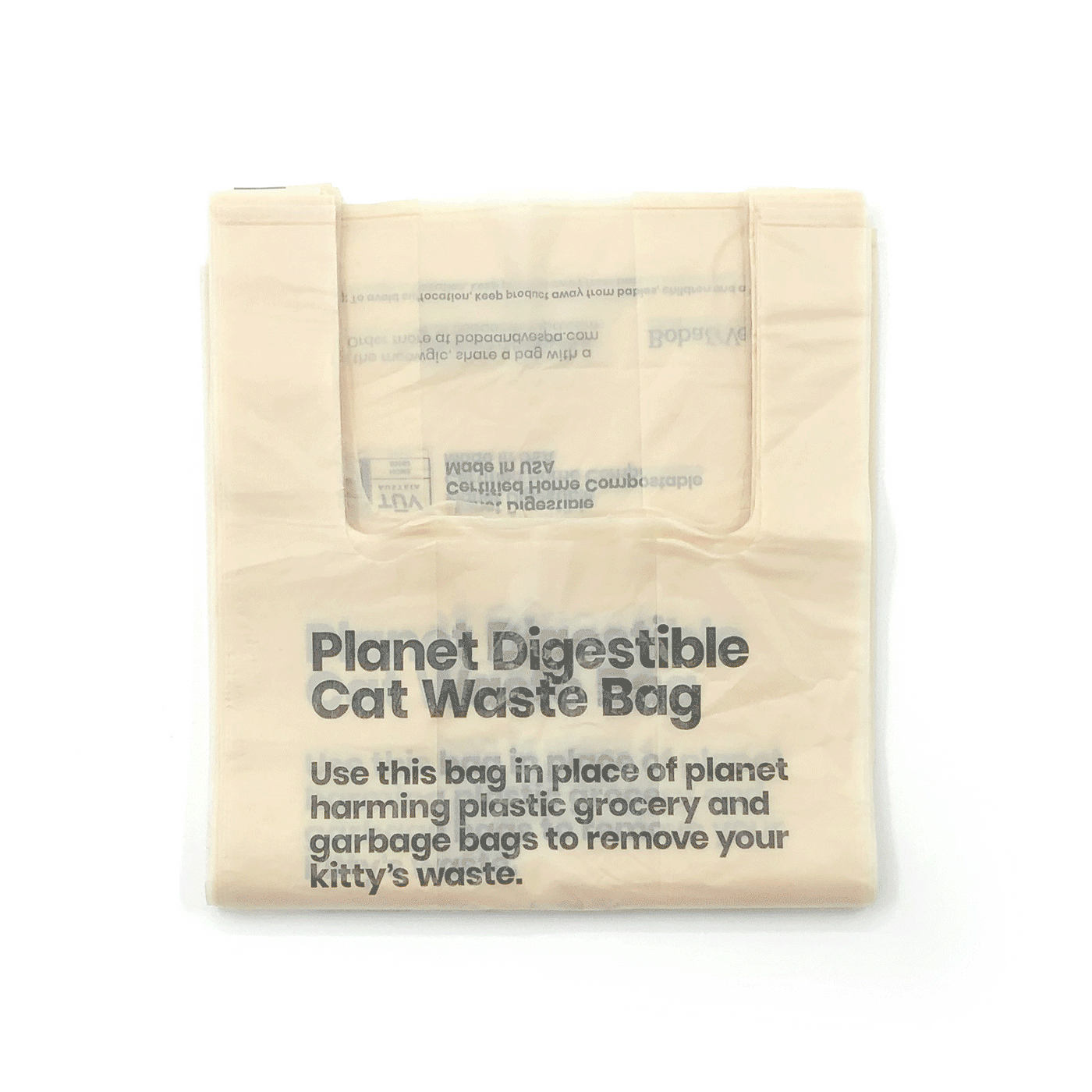 Cat Litter Bag Holder in Natural Cotton Canvas