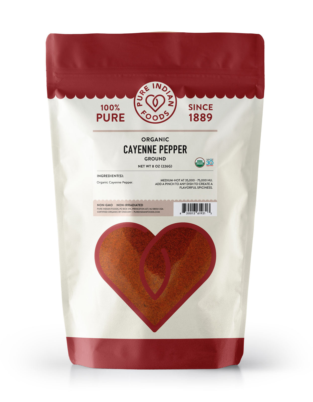 Cayenne Red Chili Pepper Ground (Lal Mirch), Certified Organic