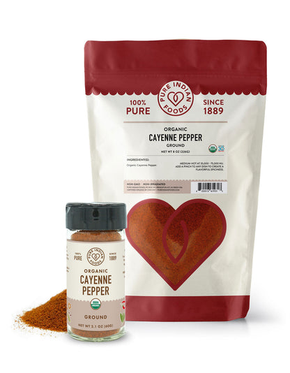 Cayenne Red Chili Pepper Ground (Lal Mirch), Certified Organic