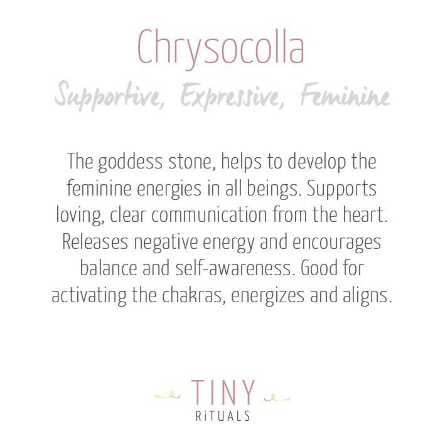 Chrysocolla Energy Bracelet by Tiny Rituals