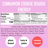 Cinnamon Cookie Dough ENERGY (12 Count) 🍪 by B.T.R. Bar