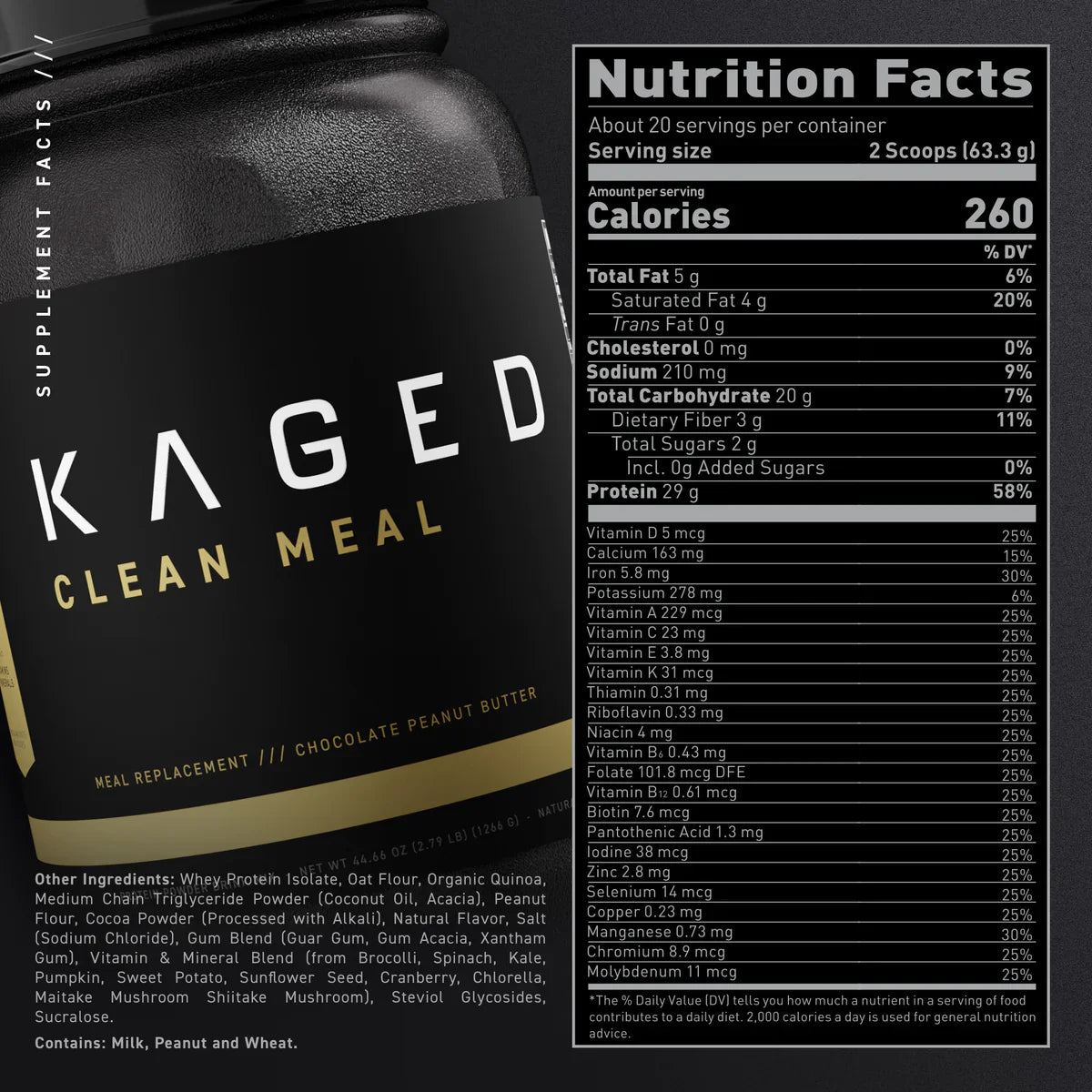 Kaged Clean Meal Whole-Food Meal Replacement