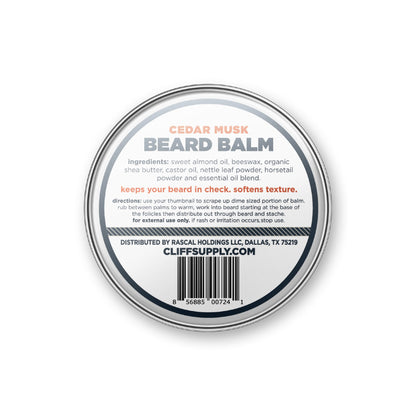 Beard Balm Puck - Cedar Musk by Cliff Supply