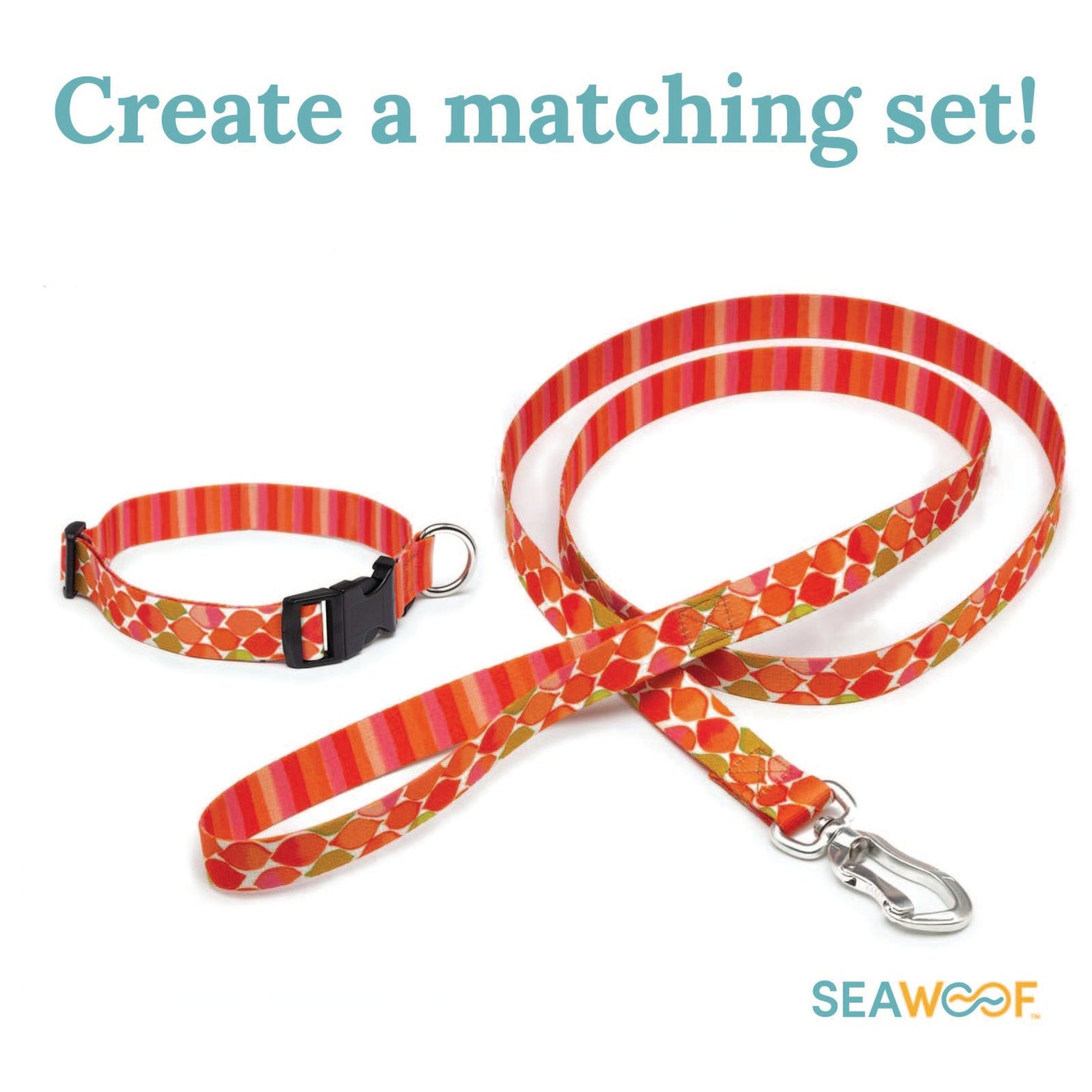 Seawoof Dog Leash Pink Paints Print