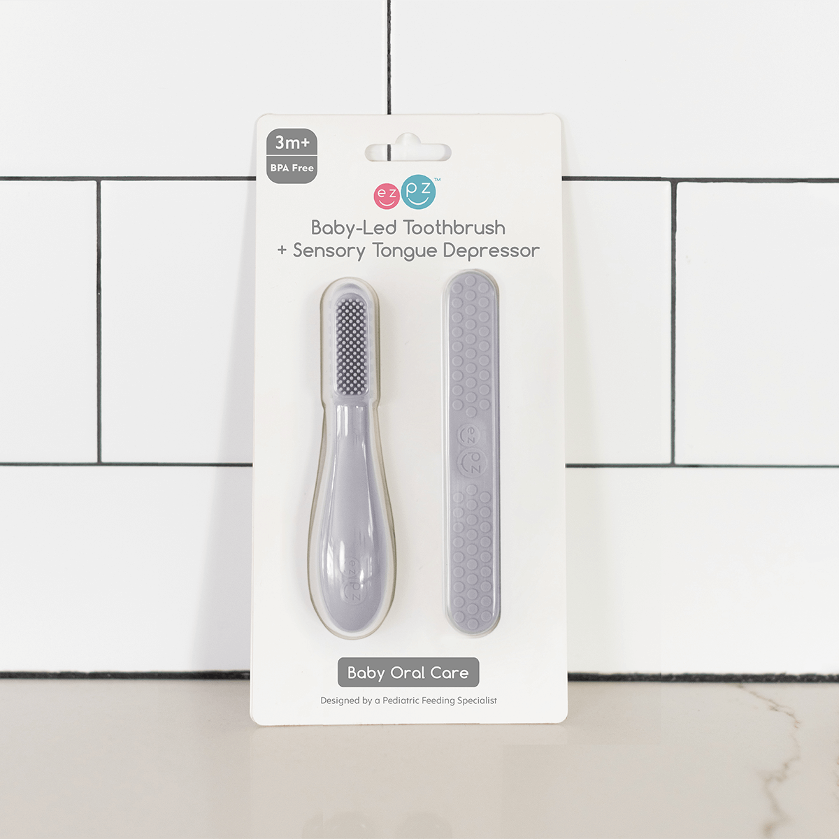 Baby-Led™ Toothbrush + Sensory Tongue Depressor Dual Pack