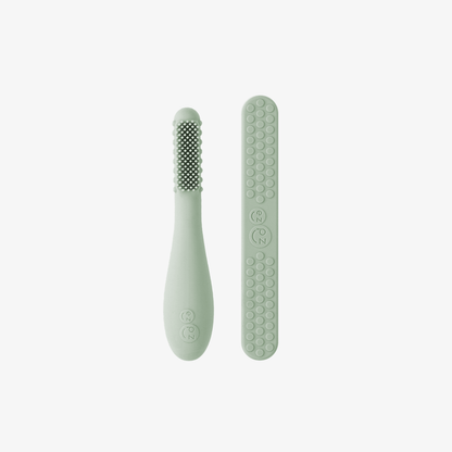 Baby-Led™ Toothbrush + Sensory Tongue Depressor Dual Pack