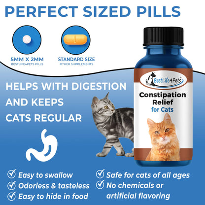 Natural Cat Laxative & Constipation Treatment by BestLife4Pets