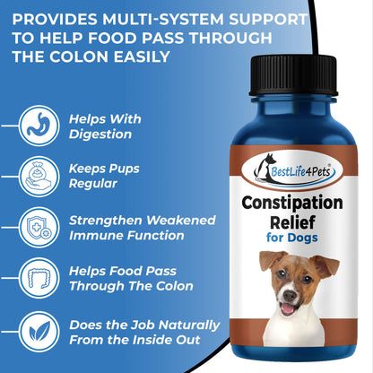 Natural Dog Laxative & Constipation Treatment by BestLife4Pets