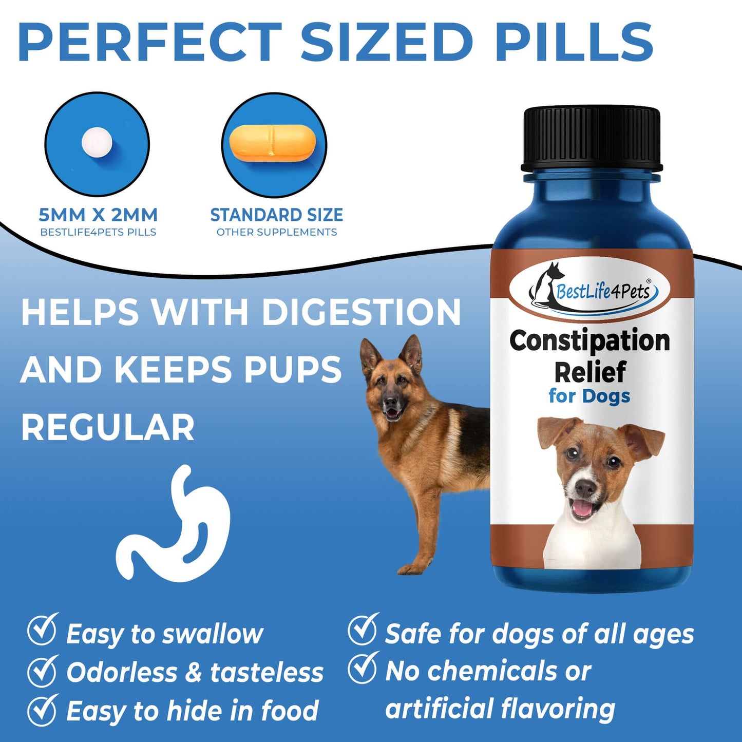 Natural Dog Laxative & Constipation Treatment by BestLife4Pets